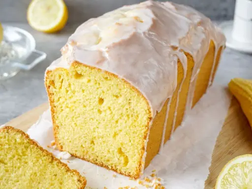 Saftiger Zitronenkuchen mit Zuckerguss, perfekt für ein einfaches Zitronenkuchen-Rezept.